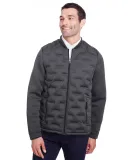 North End NE710 Men's Loft Pioneer Hybrid Bomber J CRBN/ BLK H/ BLK