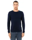 Bella + Canvas 3501 Unisex Jersey Long-Sleeve T-Sh in Navy