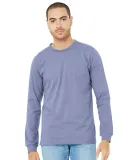 Bella + Canvas 3501 Unisex Jersey Long-Sleeve T-Sh in Lavender blue