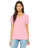 Bella + Canvas 6405 Ladies' Relaxed Jersey V-Neck  PINK