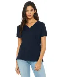 Bella + Canvas 6405 Ladies' Relaxed Jersey V-Neck  NAVY