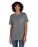 Hanes GDH150 Unisex Garment-Dyed T-Shirt with Pock in Concrete