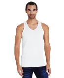 Hanes GDH300 Unisex Garment-Dyed Tank in White