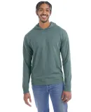 Hanes GDH280 Unisex Jersey Hooded T-Shirt in Cypress