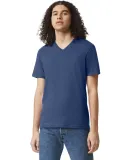 American Apparel 2006CVC Unisex CVC V-Neck T-Shirt in Heather arctic