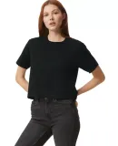 American Apparel 102 Ladies' Fine Jersey Boxy T-Sh in Black