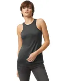 American Apparel 101CVC Ladies' CVC Racerback Tank in Heather charcoal