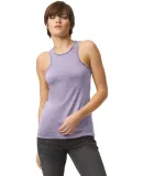 American Apparel 101CVC Ladies' CVC Racerback Tank in Heather lilac