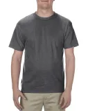 American Apparel 1301 Unisex Heavyweight Cotton T- in Heather charcoal