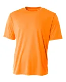 A4 Apparel N3402 Men's Sprint Performance T-Shirt in Safety orange