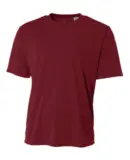 A4 Apparel N3402 Men's Sprint Performance T-Shirt in Maroon