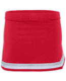 Augusta Sportswear 9146 Girls' Pike Skirt in Red/ wh/ mtl slv