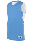 Augusta Sportswear 1166 Unisex Alley Oop Reversibl in Columbia blu/ wh