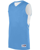 Augusta Sportswear 1167 Youth Alley Oop Reversible in Columbia blu/ wh