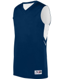 Augusta Sportswear 1167 Youth Alley Oop Reversible in Navy/ white