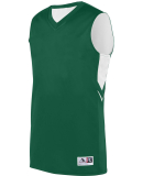 Augusta Sportswear 1167 Youth Alley Oop Reversible in Dark green/ wht