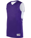 Augusta Sportswear 1167 Youth Alley Oop Reversible in Purple/ white