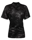 Burnside Clothing 5101 Ladies' Burn Golf Polo in Black tie dye