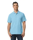 Gildan 64800 Men's Softstyle Double Pique Polo in Light blue