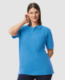 Gildan 85800 Unisex Midweight Double Pique Polo in Sapphire