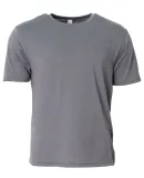 A4 Apparel N3013 Adult Softek T-Shirt in Graphite