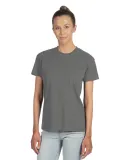 Next Level Apparel 6600 Ladies' Relaxed CVC T-Shir in Dark hthr gray