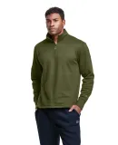 Champion Clothing CHP190 Unisex Gameday Quarter-Zi in Fresh olive