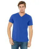 Bella + Canvas 3005 Unisex Jersey Short-Sleeve V-N in True royal