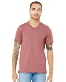 Bella + Canvas 3005 Unisex Jersey Short-Sleeve V-N in Mauve