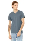 Bella + Canvas BC3005CVC Unisex CVC Jersey V-Neck  in Heather slate