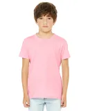 Bella + Canvas 3001Y Youth Jersey T-Shirt in Pink