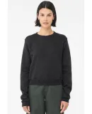 Bella + Canvas 7511 Ladies' Classic Pullover Crewn in Dark grey heathr