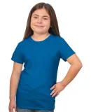 Bayside Apparel 37100 Youth Princess T-Shirt in Turquoise hthr