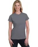 Bayside Apparel 5850 Ladies' Fine Jersey T-Shirt in Charcoal