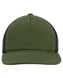 Big Accessories BA708 Bend Foam Trucker in Olive/ black