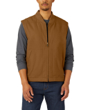 Dickies TE357 Men's Sherpa-Lined Duck Vest in Rinsed drk brown