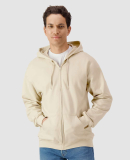 Gildan SF600 Unisex Softstyle Fleece Hooded Sweats in Sand