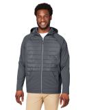 Core 365 CE808 Unisex Techno Lite Hybrid Hooded Ja in Carbon