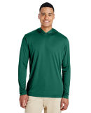 Team 365 TT41 Men's Zone Performance Hooded T-Shir in Sport forest