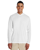 Team 365 TT41 Men's Zone Performance Hooded T-Shir in White