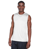 Team 365 TT11M Men's Zone Performance Muscle T-Shi in White