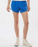 Boxercraft BW6102 Ladies' Basic Sport Short in Royal/ white