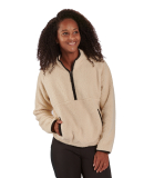 Boxercraft BW8501 Ladies' Everest Pile Fleece Half in Natural/ black