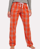 Boxercraft BW6620 Ladies' 'Haley' Flannel Pant wit in Or/ oxd kngsn pd