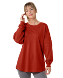 Boxercraft BW3514 Ladies' Oversized Pom Pom Jersey in Red