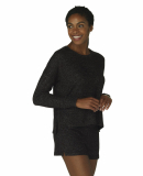 Boxercraft L06 Ladies' Cuddle Soft Boxy Crewneck S in Black heather