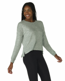 Boxercraft L06 Ladies' Cuddle Soft Boxy Crewneck S in Oxford heather