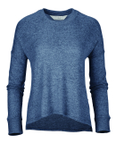 Boxercraft L06 Ladies' Cuddle Soft Boxy Crewneck S in Navy heather