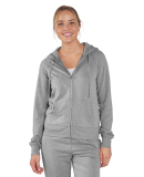 Boxercraft BW5201 Ladies' Dream Fleece Hooded Full in Oxford heather