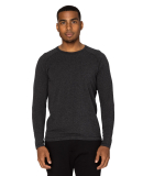 Threadfast Apparel 382LS Unisex Impact Long-Sleeve in Black heather